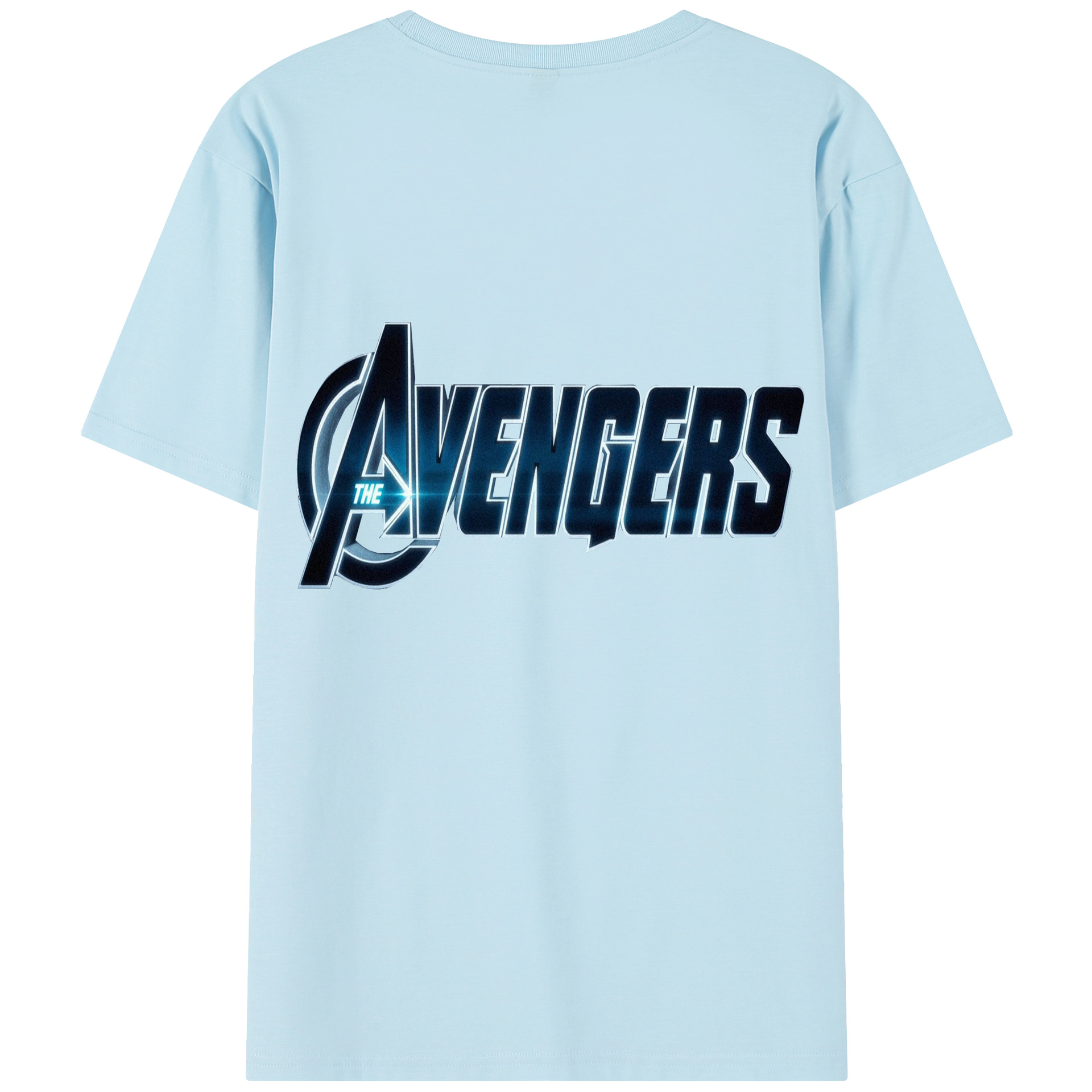 （画像用） アベンジャーズ The Avengers 綿100％半袖Tシャツ（背面プリント）